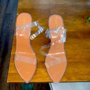 Clear heels